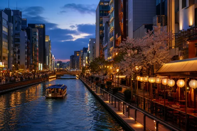Kansai city scenery representing excursions from Kobe